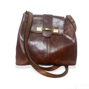 Patricia Nash Brown Crossbody Bag with Vintage Elegance